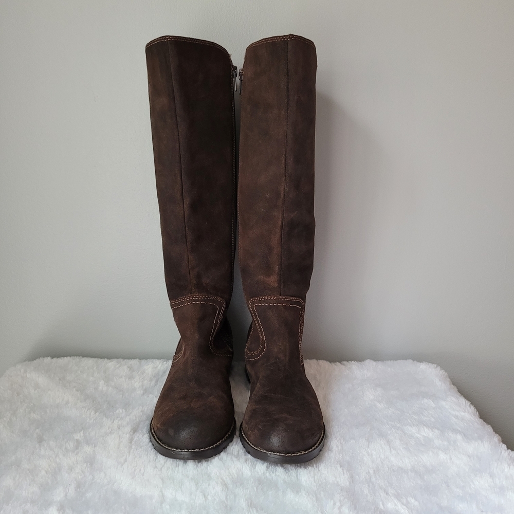 Brown Knee-High Boots - Picture 2 of 9